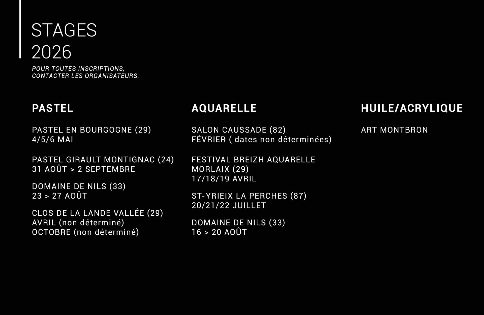 STAGE LE BORGNE ALEXIS